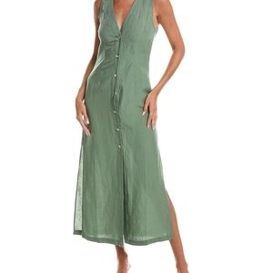 ONIA Air Linen Button Down Dress